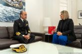 La alcaldesa se despide del Almirante de Acci�n Mar�tima, que deja Cartagena por el Mando de Operaciones del Estado Mayor de la Defensa
