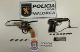 Policía Local detiene a cuatro personas en Lorca por tenencia ilícita de armas