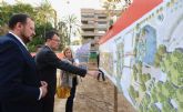 El Ayuntamiento inicia la conexin de cuatro emblemticos jardines de Murcia para crear un eje verde de 70.000 m2