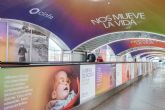 Cinfa rinde homenaje a los pacientes en el tnel de llegadas de la Estacin de Atocha