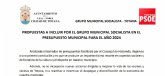 Esta son las propuestas del PSOE al Presupuesto de 2024 rechazadas por PP y Ganar Totana-IU