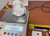 La Guardia Civil se incauta de más de 200 gramos de cocaína de gran pureza en un control de vehículos
