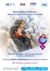 SAE exige derechos, justicia y acción para las profesionales técnicas sanitarias