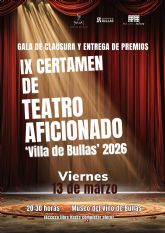 El Museo del Vino de Bullas acoge la clausura y entrega de premios del IX Certamen de Teatro Aficionado 'Villa de Bullas'