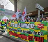 Los T�cnicos de Emergencias del SUMMA112 reclaman su clasificaci�n al C1 y una mejora retributiva
