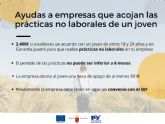 Las empresas que acojan prcticas no laborales de jvenes desempleados recibirn una ayuda de 2.400 euros