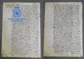 La Policía Nacional recupera en Málaga un documento manuscrito del siglo XVI