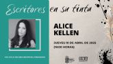 Alice Kellen participar en el ciclo 'Escritores en su tinta' el prximo 10 de abril