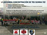 Los TES del SUMMA 112 retoman las movilizaciones para reclamar el C1, una mejora retributiva y el reconocimiento de sus funciones