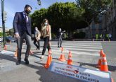 Pasos de peatones que conciencian y protegen frente al coronavirus