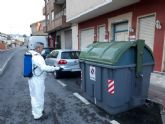 El Servicio de Limpieza Viaria ha utilizado ms de un milln de litros de solucin desinfectante durante el confinamiento
