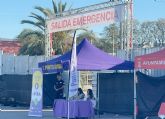 Ms de 400 personas pasan por el punto de atencin 'AVISA' instalado en el Warm Up