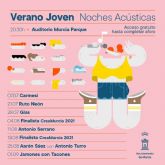 Noches acústicas para disfrutar del verano más joven en el Auditorio Murcia Parque