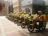 Correos pone hoy en circulacin en la capital murciana doce motos elctricas