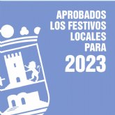 Los festivos locales para 2023 serán el jueves 2 de febrero y el viernes 6 de octubre