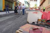 El alcalde de Lorca supervisa el avance de las obras de renovacin urbana de las calles Infante Juan Manuel, Talleres, Chapistera, Palomas y Rambla de Las Señoritas