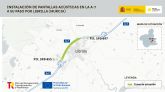 Transportes finaliza las obras para mitigar el ruido en la A-7 a su paso por Librilla