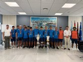 El alcalde recibe al AIS Playas de San Javier tras sus ttulos nacionales en Cdiz