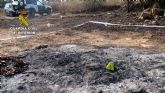 La Guardia Civil investiga a una persona  por originar un incendio forestal en Mazarrn