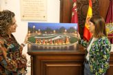 Contin�an los trabajos de adecuaci�n en la rotonda de acceso a Lorca desde la carretera de Murcia dedicada a la UME