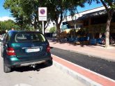 Ahora Murcia demanda una solución para las nuevas plazas de aparcamiento para personas con discapacidad de la calle Mar Menor