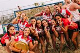 Violeta Gonzlez campeona en la Champions Cup de balonmano playa en Catania