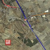 Servicios de emergencia rescatan y trasladan al hospital a una persona gravemente herida en accidente en A-30 (Murcia)