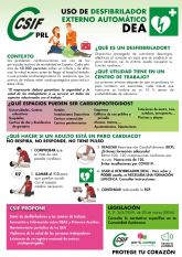 CSIF apuesta por la seguridad y salud de las empresas, ampliando la Cardioproteccin de sus centros por todo el territorio nacional