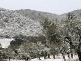 Ya hay nieve en Sierra Espuña