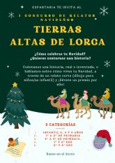 Más de 70 trabajos participan en el I Concurso de Relatos Navideños Tierras Altas de Lorca por la Federación Espartaria y la Red Municipal de Bibliotecas