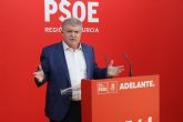 Pepe Vlez exige a Lpez Miras que deje de ofender al Gobierno de Espana que ms agua ha trasvasado y que mayores soluciones e inversiones hdricas ha destinado en la Regin de Murcia
