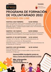Programa de Formacin sobre voluntariado DGenes 2022