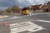 Vía Pública continúa con el pintado de señalización horizontal en barrios y diputaciones