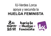 IU-Verdes Lorca se suma a la huelga feminista del 8M