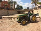 Adecuan el cauce de la rambla de La Santa a su paso por el casco urbano