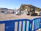 Fomento inicia las primeras actuaciones para reparar los danos del temporal en el puerto pesquero-deportivo de guilas