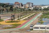 El nuevo tramo del Parque Rambla conecta el Cartagonova con el centro comercial a travs de un rea verde