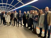 La Pasarela Alcalde Miguel Navarro estrena sistema de iluminacin con un espectculo de luces preparado para la ocasin