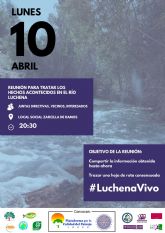 Movilizaciones para denunciar los recientes atentados contra el Río Luchena