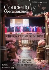El Orfen Ciudad de Murcia ofrece un concierto de pera y zarzuela el jueves 8 de mayo en el Teatro Villa de Molina