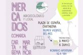 Mercado de productos agroecolgicos, este viernes en la plaza de Espana