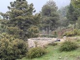 Avanzan las obras de restauración de los Pozos de la Nieve de Sierra Espuña