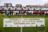 La XXIV Liga Local de Futbol Base de Cartagena cerro la temporada con la entrega de trofeos