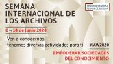 El Archivo General celebra la Semana Internacional de los Archivos con numerosas actividades virtuales