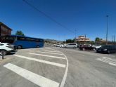 El alcalde y el consejero de Presidencia visitan el nuevo aparcamiento habilitado junto al Colegio Pasico Campillo, una de las actuaciones incluida en el Plan de Pedanas 21-22