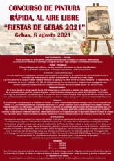 Concurso de pintura rpida al aire libre. Fiestas de Gebas 2021