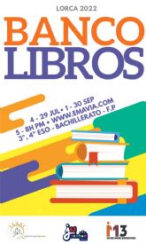 El Ayuntamiento de Lorca abre el Banco de intercambio de libros de texto 2022 hasta el prximo 29 de julio y del 1 al 30 de septiembre en horario de tarde de 17 a 20 horas