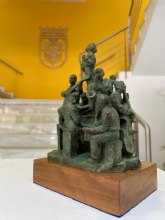 El artista murciano Manuel Pez crea una escultura para el Premio del Festival Internacional de Jazz de San Javier