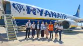 La Comunidad celebra la llegada del pasajero tres millones de Ryanair al Aeropuerto Internacional de la Regi�n de Murcia