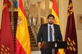 Lpez Miras traslada al Gobierno de España el 'firme respaldo' de la Regin para restituir el orden democrtico en Cataluña
